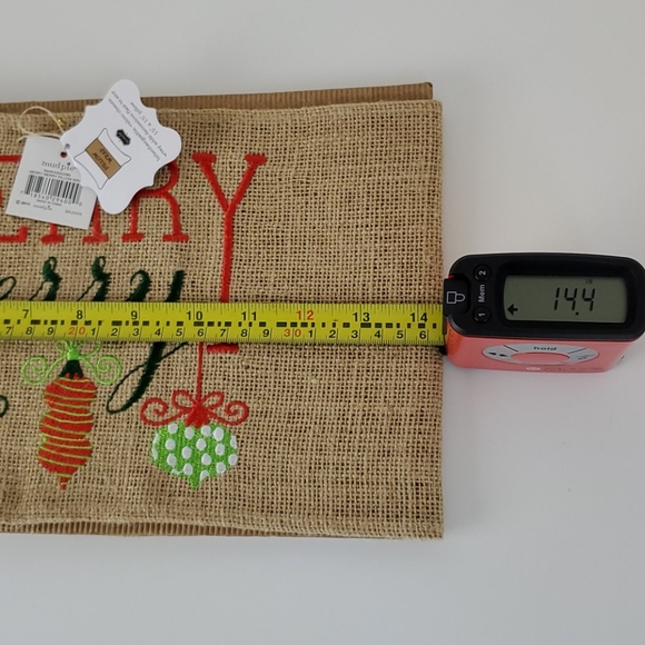 Mud Pie Christmas Pillow Wrap 15" x 15" - Picture 7 of 11